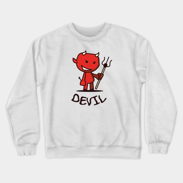 Halloween Devil Crewneck Sweatshirt by attire zone